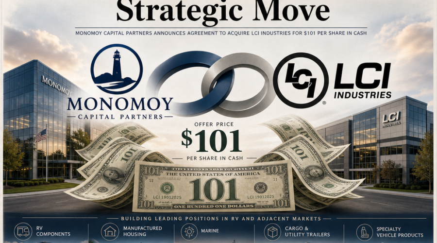 Monomoy Capital Partners Bids $101 a Share for LCI Industries