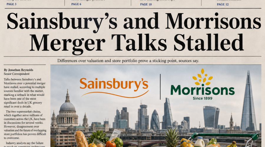 Sainsbury's And Morrisons Held Multibillion-Pound Merger Talks Before Walking Away